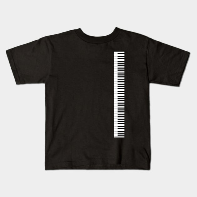 Piano Keys Kids T-Shirt by candhdesigns